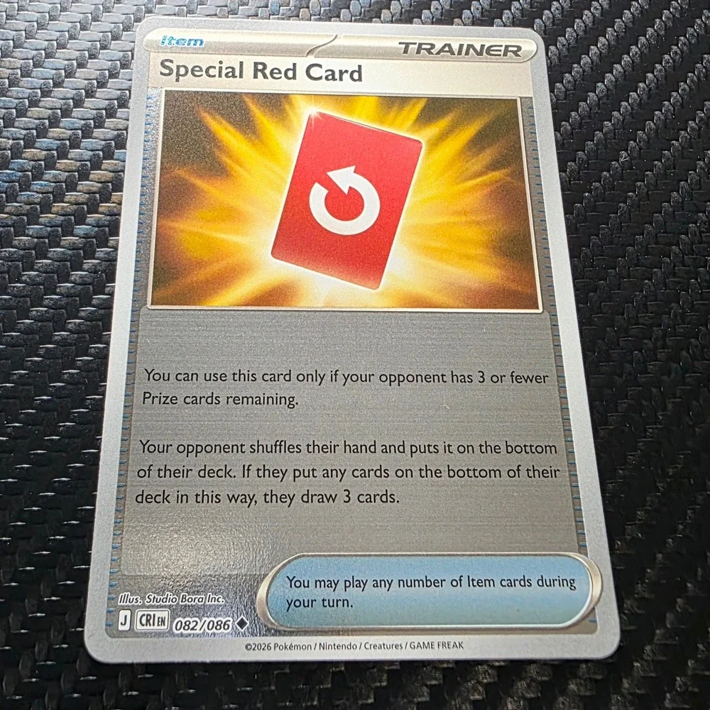 Pokemon Special Red Card 082/086 CRI Uncommon Reverse Holofoil NM EN